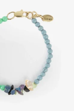 Lichtblauwe beads armband