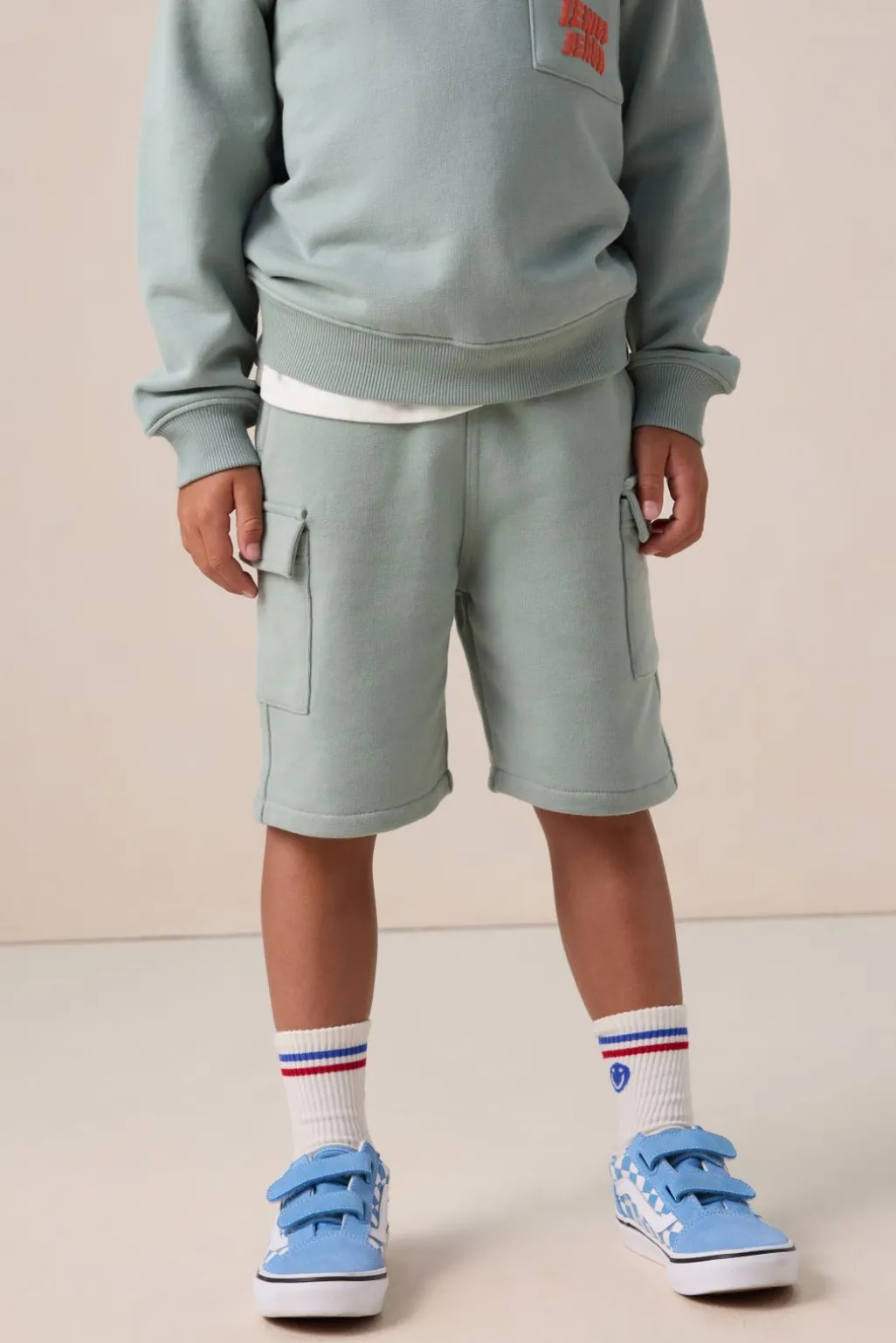 Lichtblauwe cargo short