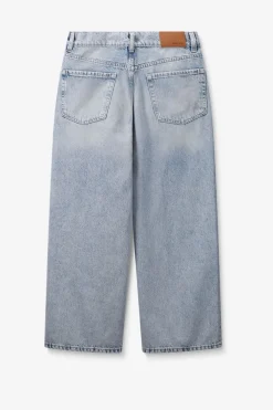 Lichtblauwe cropped jeans