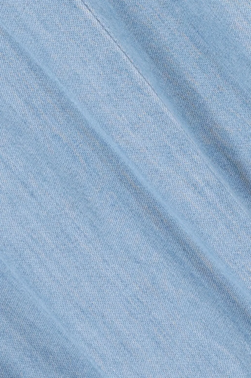 Lichtblauwe denim jurk met embroidery
