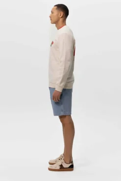 Lichtblauwe denim shorts