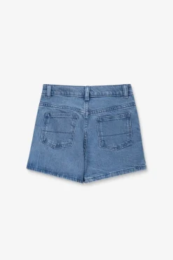 Lichtblauwe denim skort