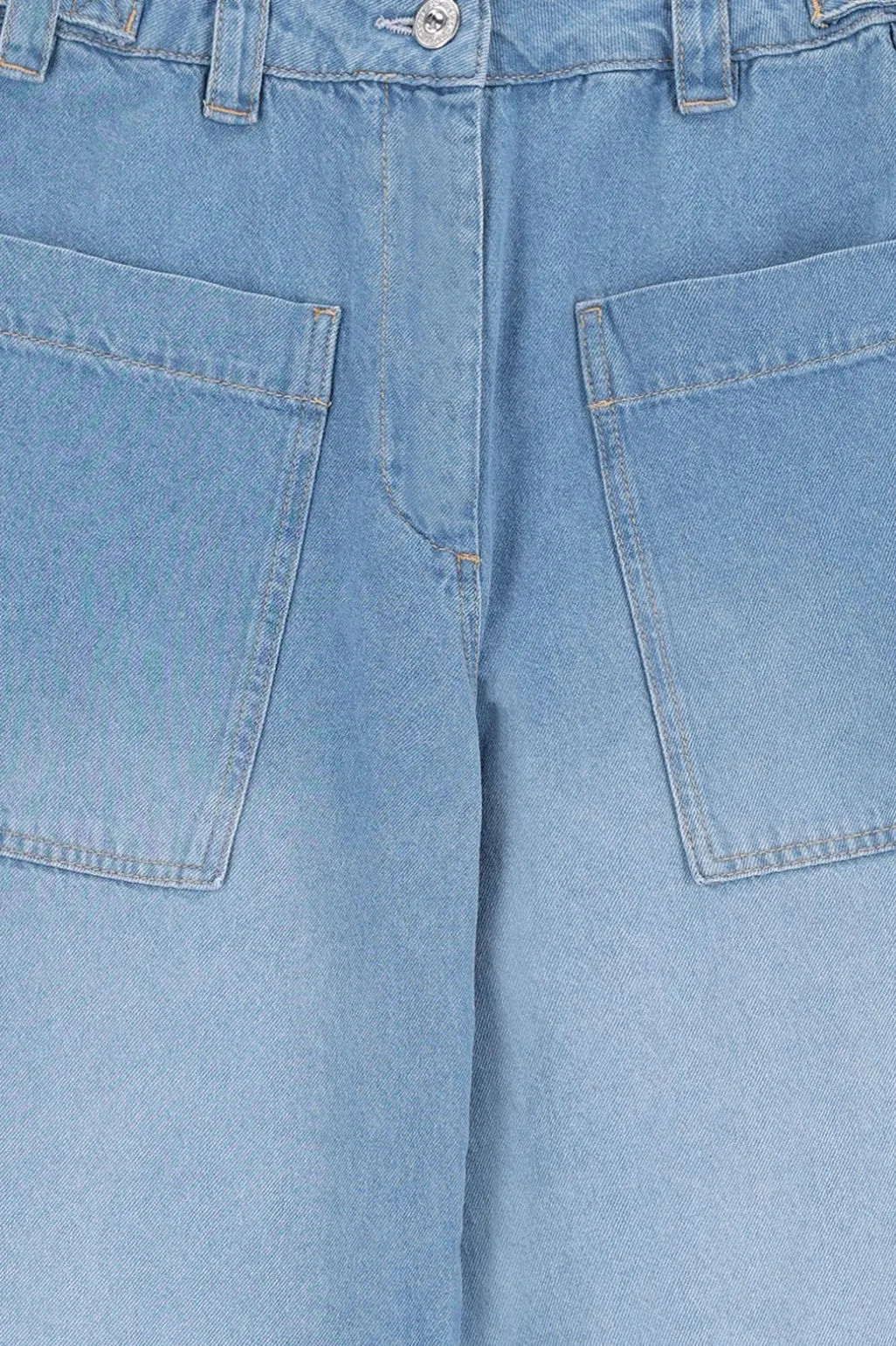 Lichtblauwe mid waist workwear jeans