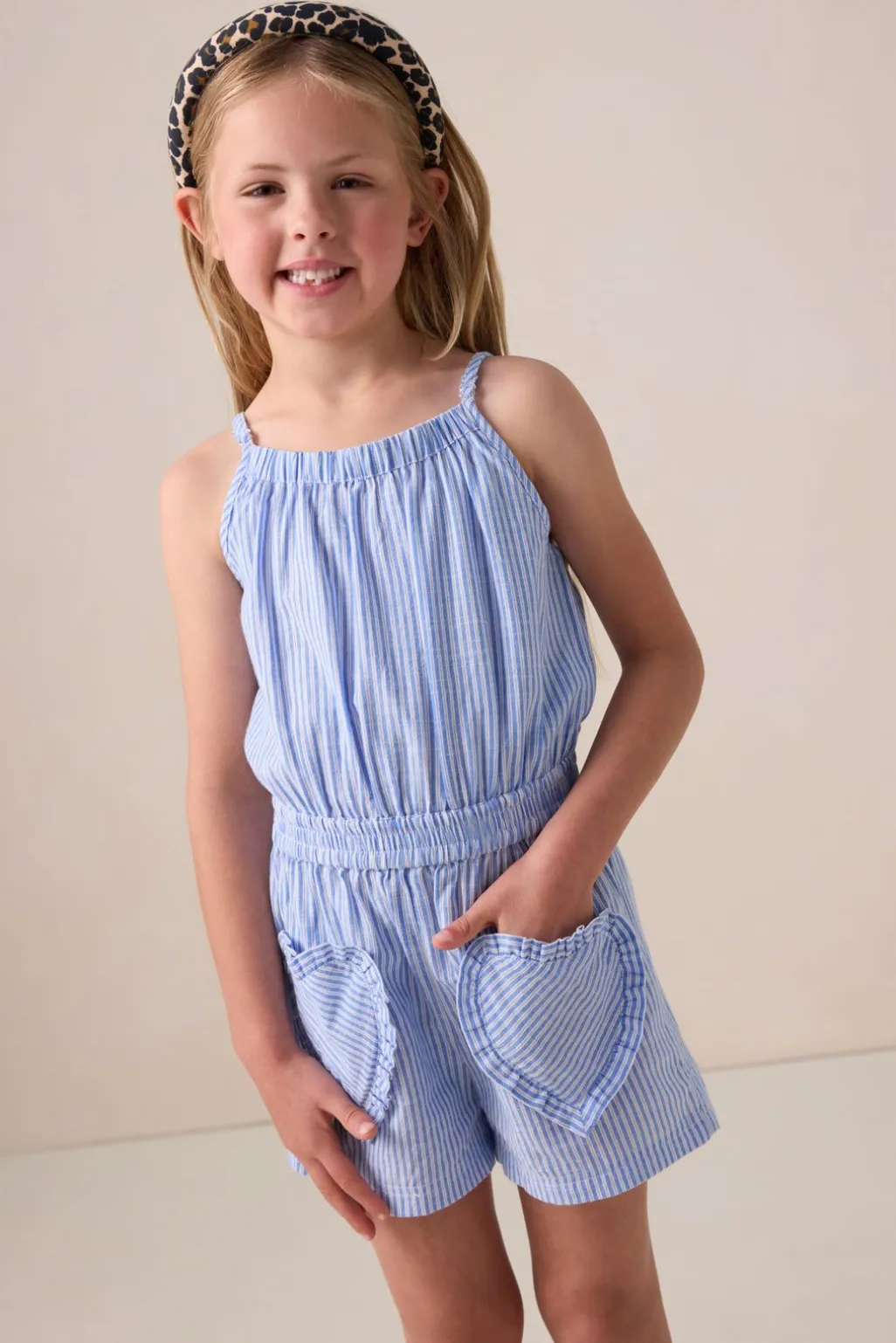 Lichtblauwe playsuit