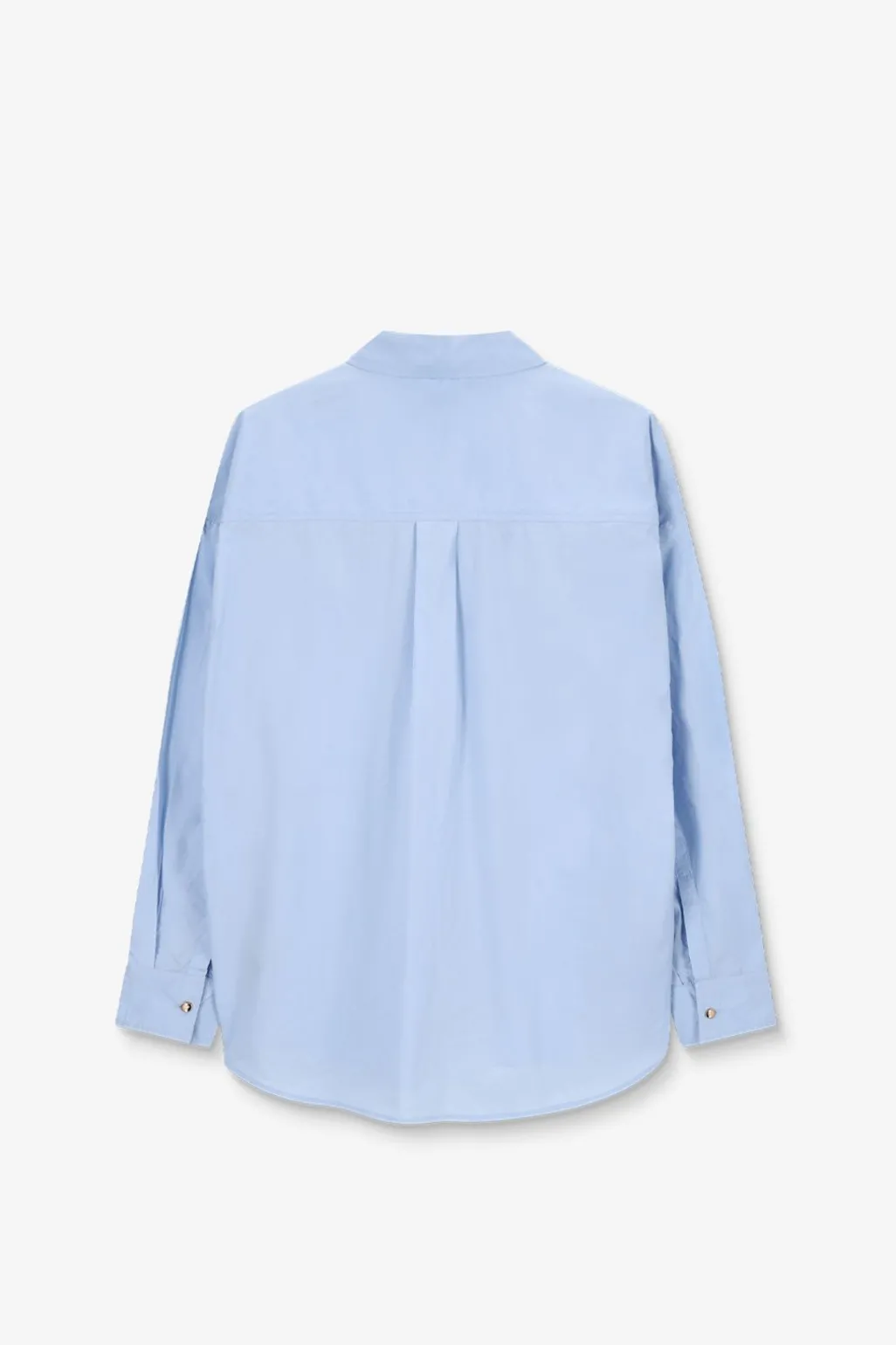Lichtblauwe poplin blouse