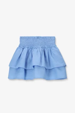 Lichtblauwe rok met ruffles