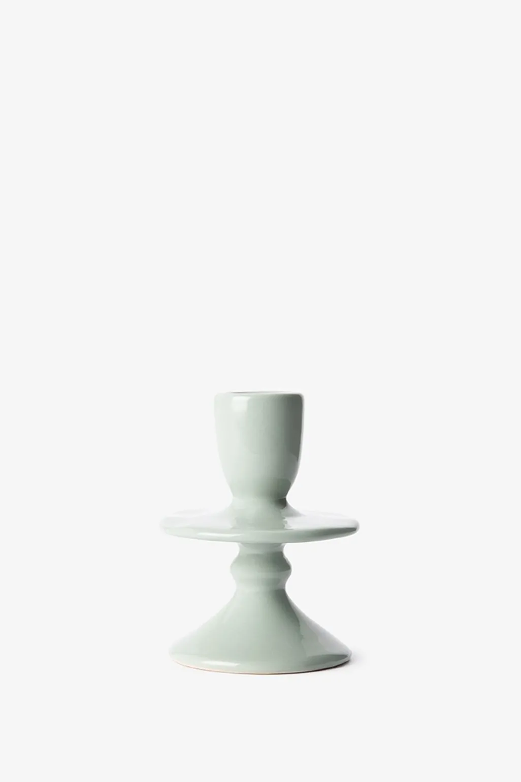 Lichtblauwe ruffle kandelaar small