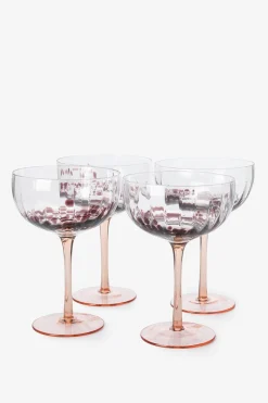 Lichtbruine champagneglazen scallop met leopard print
