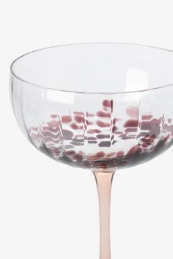 Lichtbruine champagneglazen scallop met leopard print