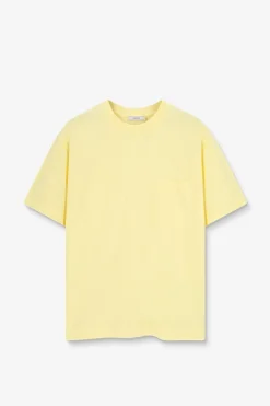 Lichtgeel boxy T-shirt