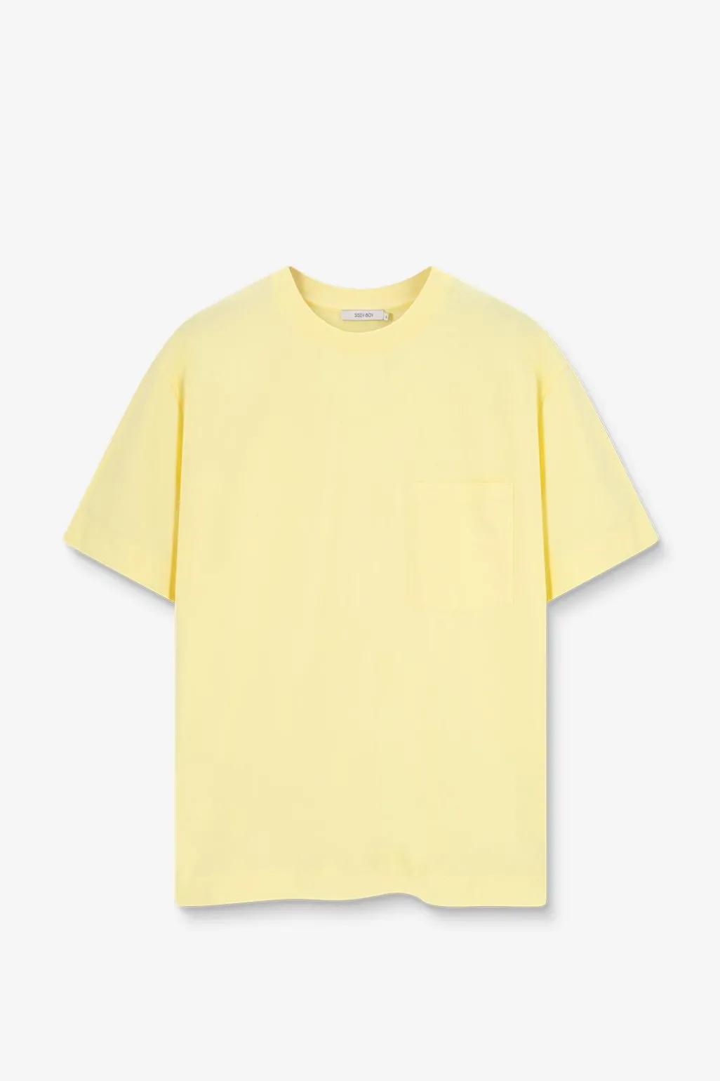 Lichtgeel boxy T-shirt