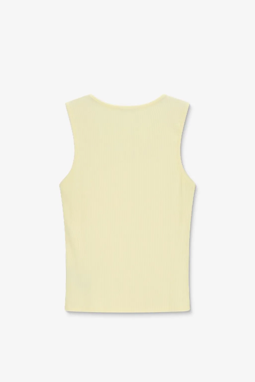 Lichtgeel rib singlet