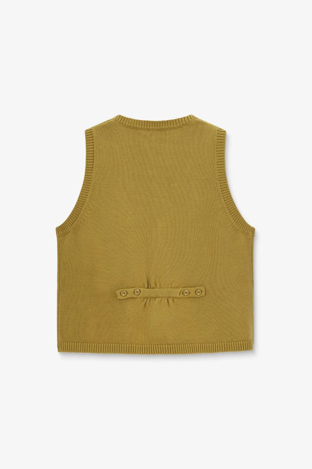 Lichtgroen gebreid gilet