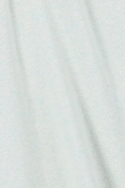 Lichtgroen rib T-shirt