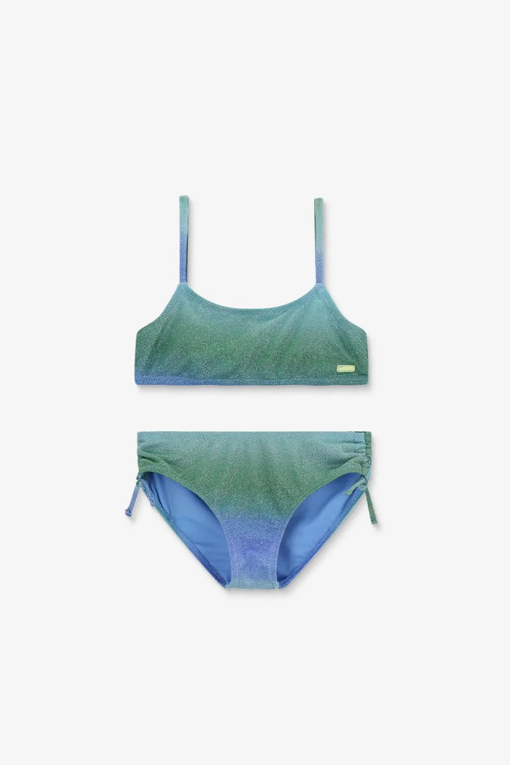 Lichtgroene bikini met glitter