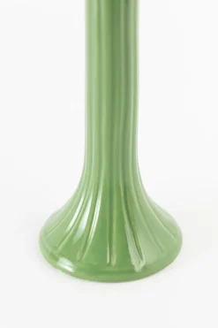 Lichtgroene kandelaar met hartjes