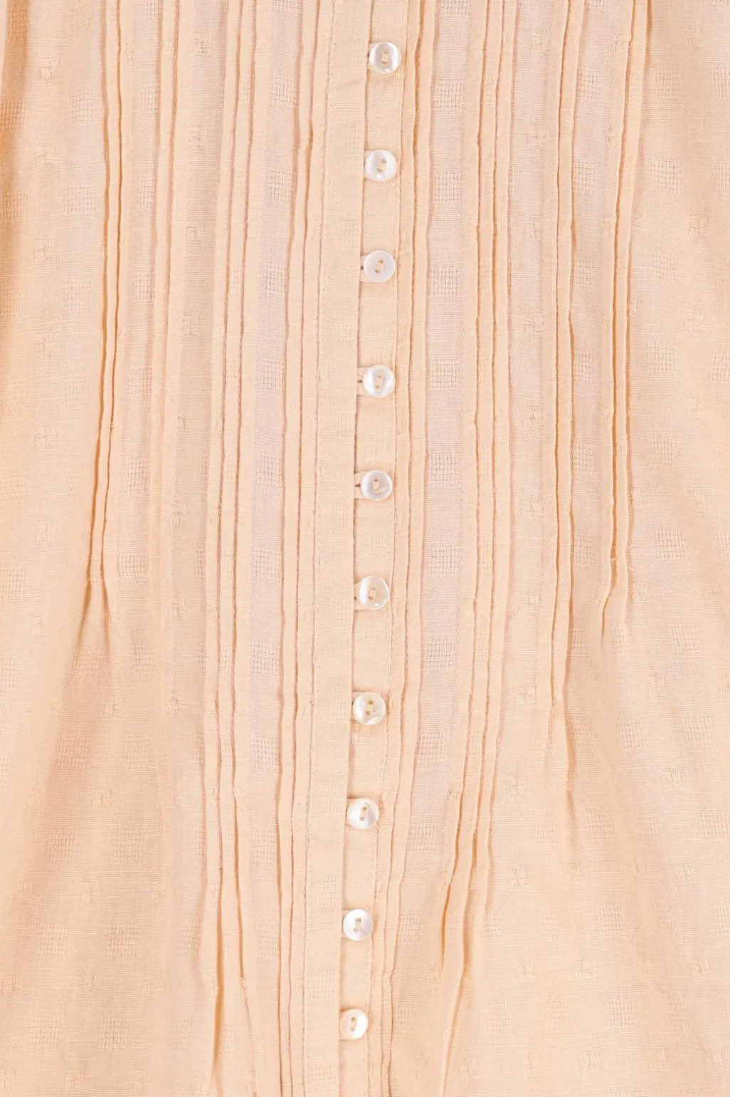 Lichtoranje blouse met pintuck details