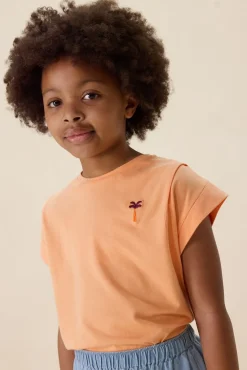Lichtoranje T-shirt