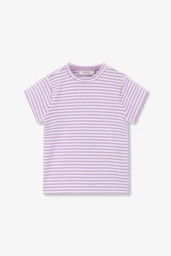 Lichtpaars gestreept T-shirt