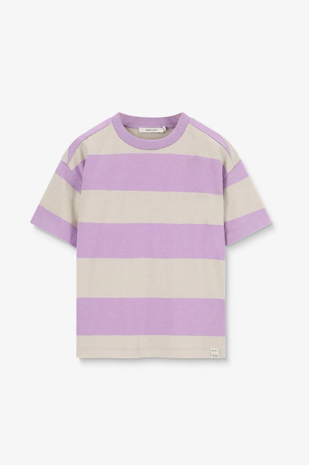 Lichtpaars gestreept T-shirt