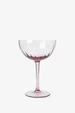 Lichtpaarse champagneglazen scallop
