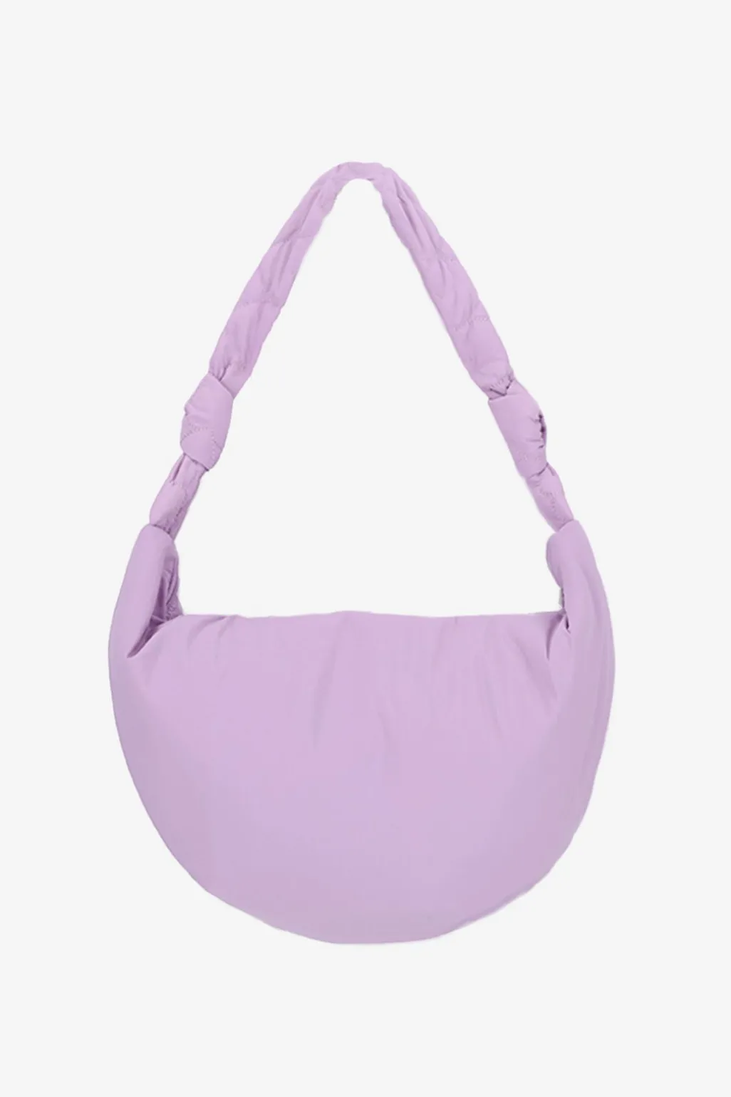 Lichtpaarse crossbody tas met hartjes