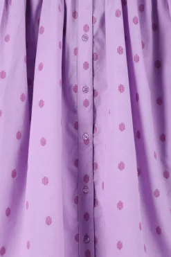 Lichtpaarse jacquard blouse