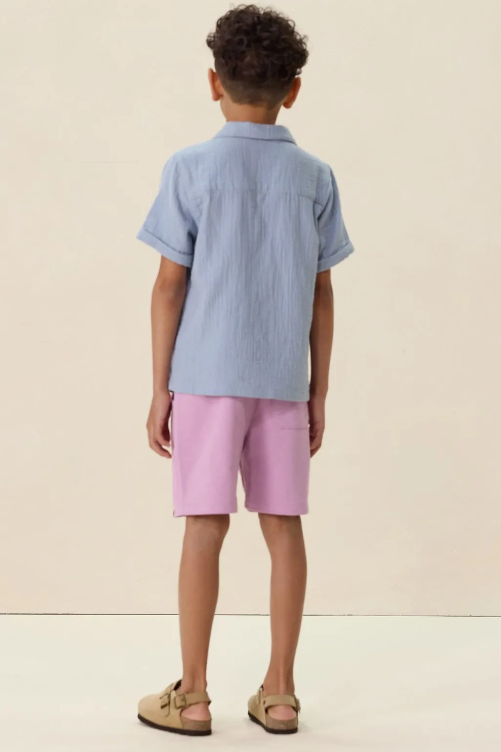 Lichtpaarse sweat shorts