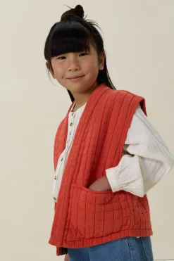 Lichtrood reversible gilet