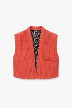 Lichtrood reversible gilet