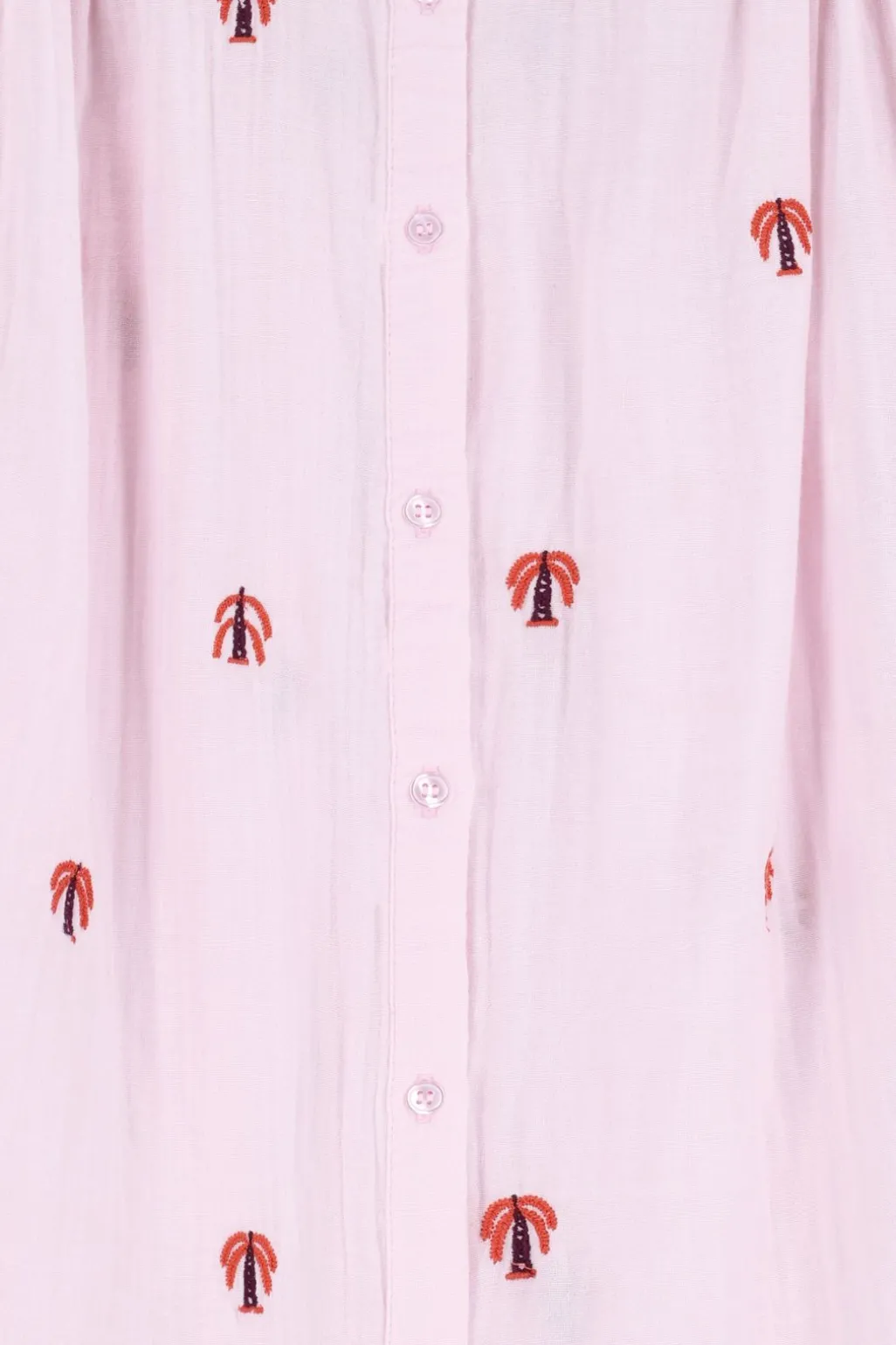 Lichtroze blouse met embroidery