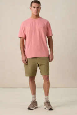 Lichtroze boxy T-shirt
