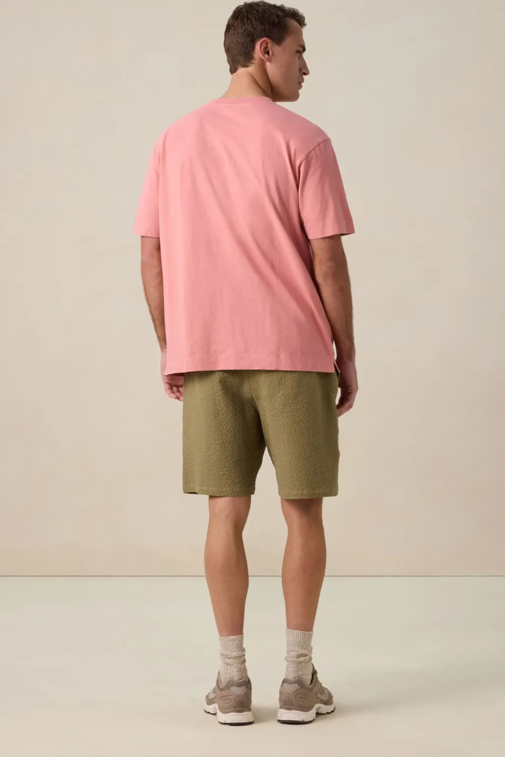 Lichtroze boxy T-shirt
