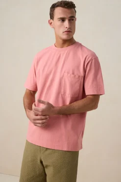 Lichtroze boxy T-shirt