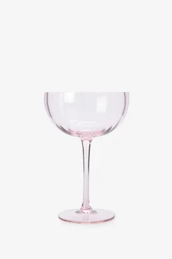 Lichtroze cocktailglazen Scallop