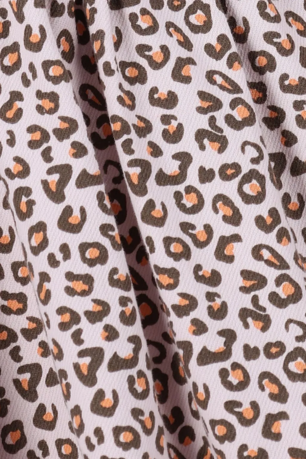 Lichtroze jurk met leopard print