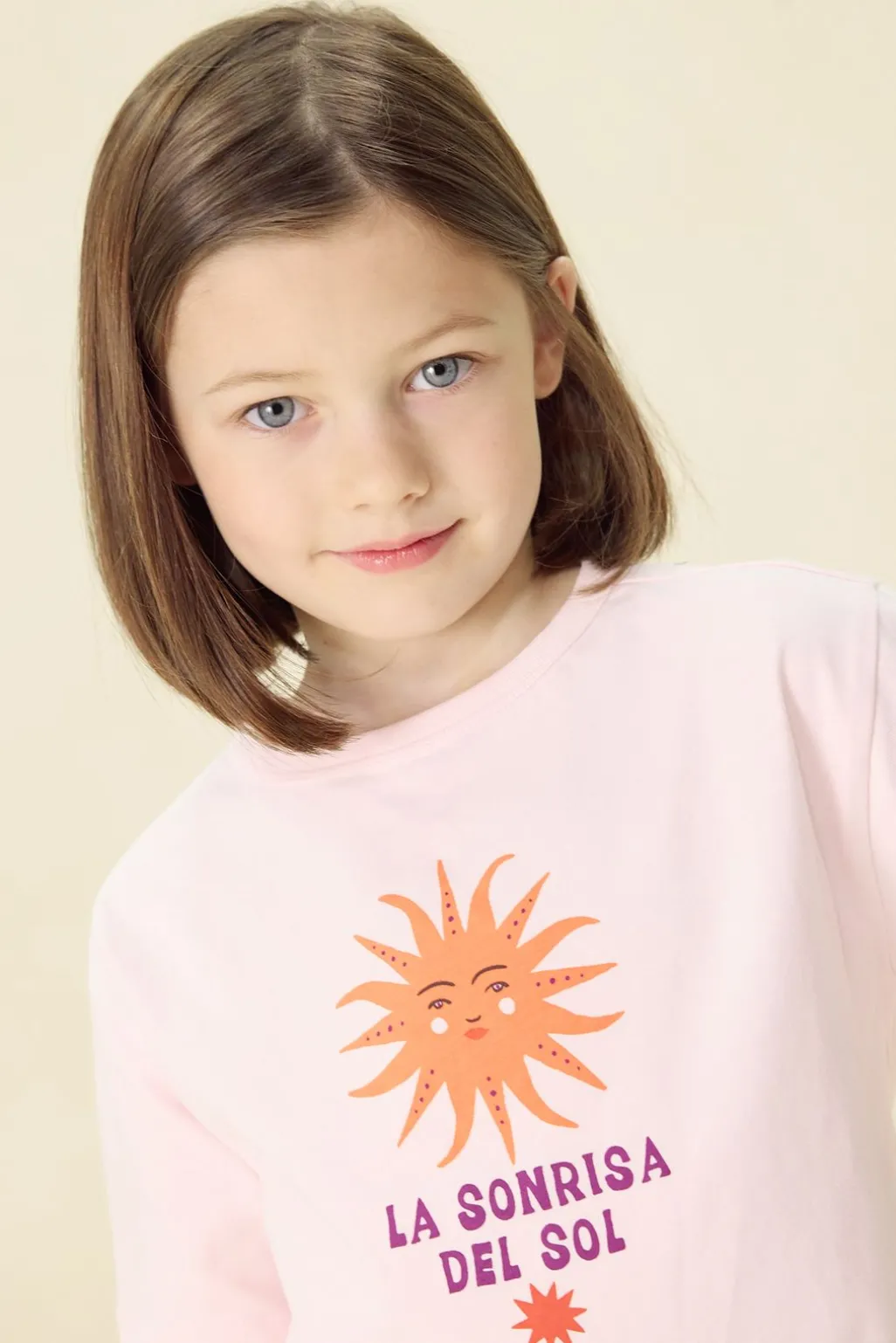 Lichtroze oversized T-shirt met artwork