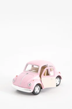 Metalen volkswagen beetle pastel roze