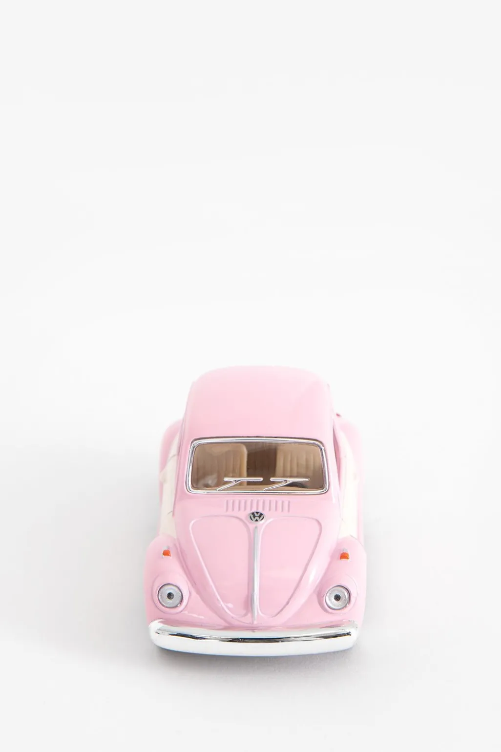Metalen volkswagen beetle pastel roze