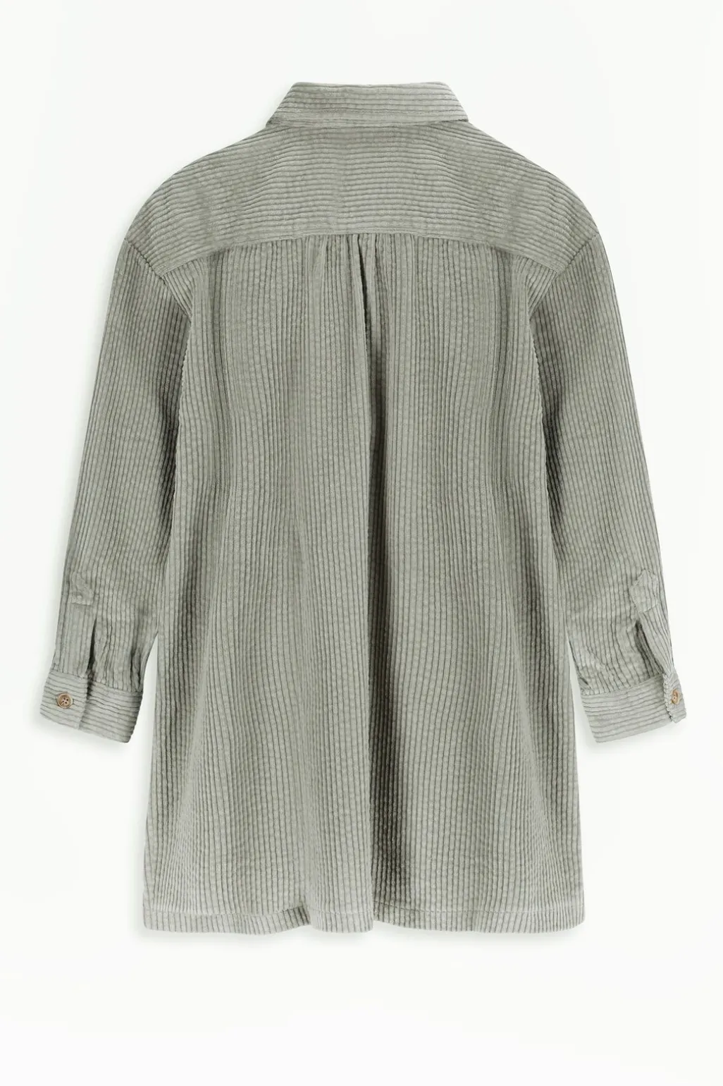 Mintgroene corduroy jurk