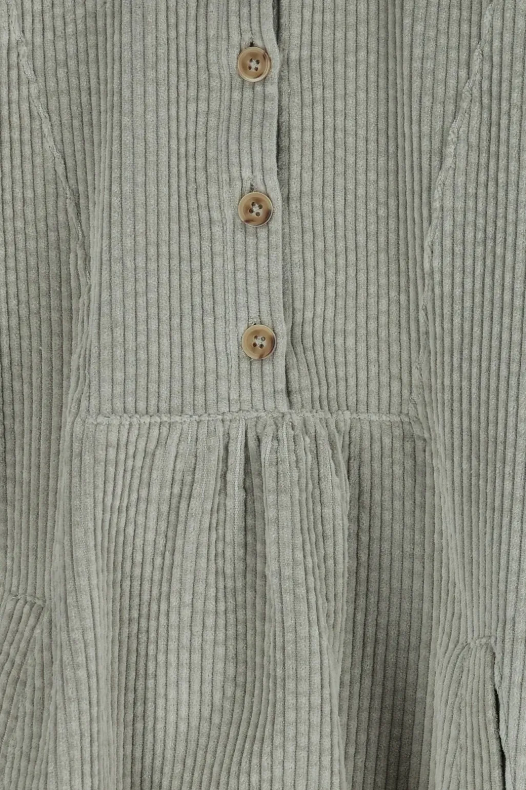 Mintgroene corduroy jurk