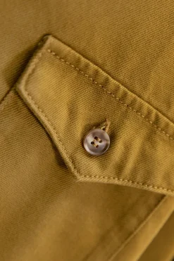 Mosterd groen overshirt jasje
