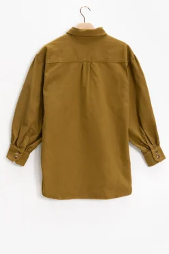 Mosterd groen overshirt jasje