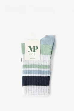 MP Denmark Lichtgroene colourblock sokken