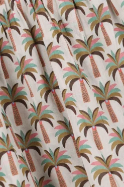 Multicolour blouse met palmboom