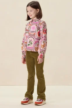 Multicolour blouse met print