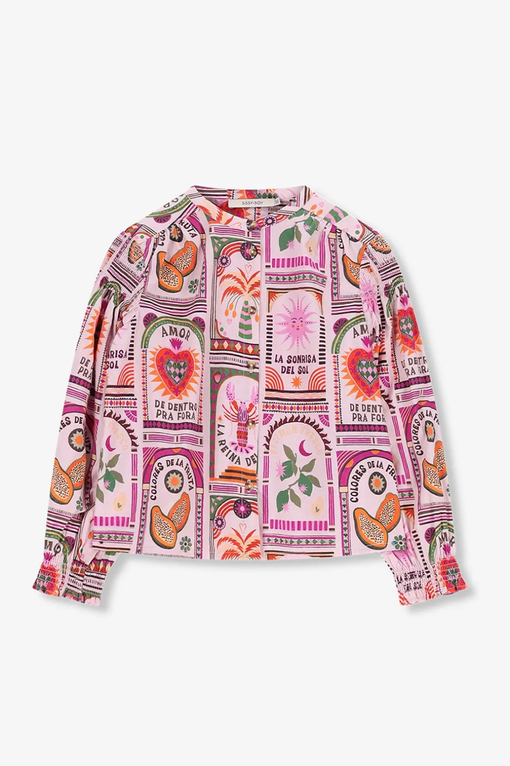 Multicolour blouse met print