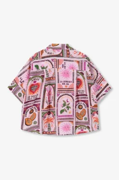 Multicolour blouse met print