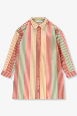 Multicolour blousejurk met strepen