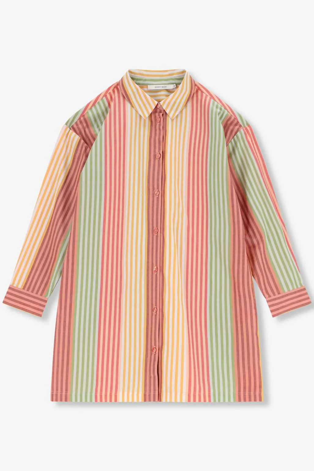 Multicolour blousejurk met strepen